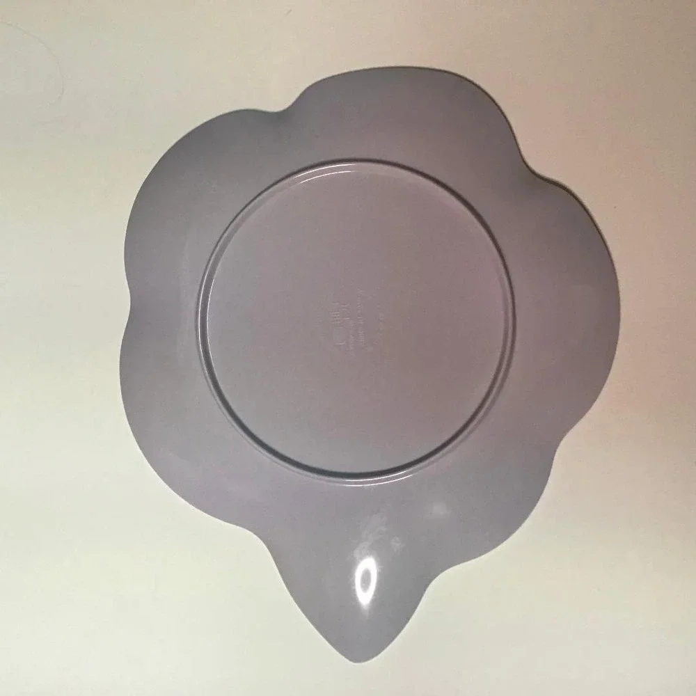 4 Rainbow Hibiscus Flower Melamine Appetizer Plates 8